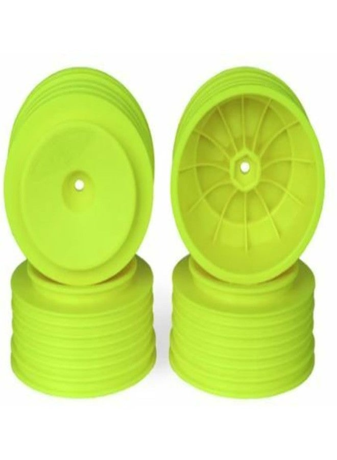 DE Racing Speedline Plus SC Wheels-Kyosh Ultima SC/Slash 4x4/Yellow/4pc PS4UY